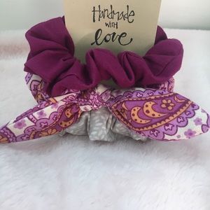 Plum scrunchie set